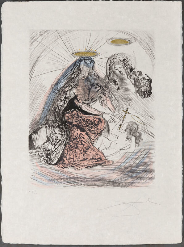 Salvador Dalí, ‘Saint Anne’, 1965, Print, Drypoint, Christopher-Clark Fine Art