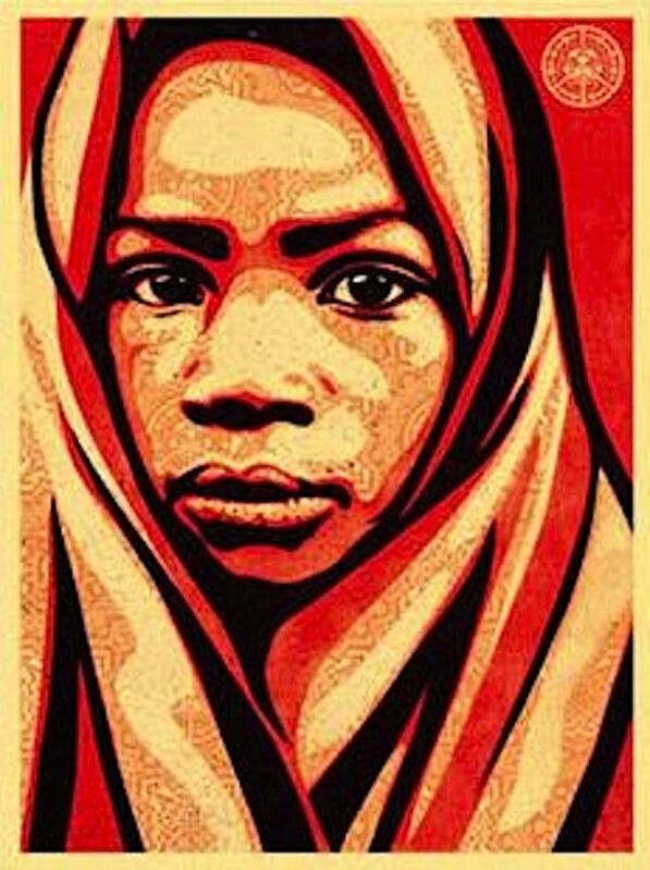 Shepard Fairey, ‘L.E.A.D. Uganda (Blanket) ’, 2009, Print, Screenprint, Gregg Shienbaum Fine Art