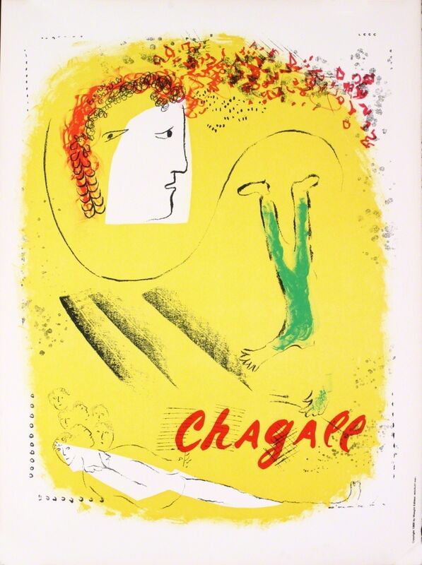 Marc Chagall, ‘The Yellow Background’, 1969, Print, Lithograph, ArtWise