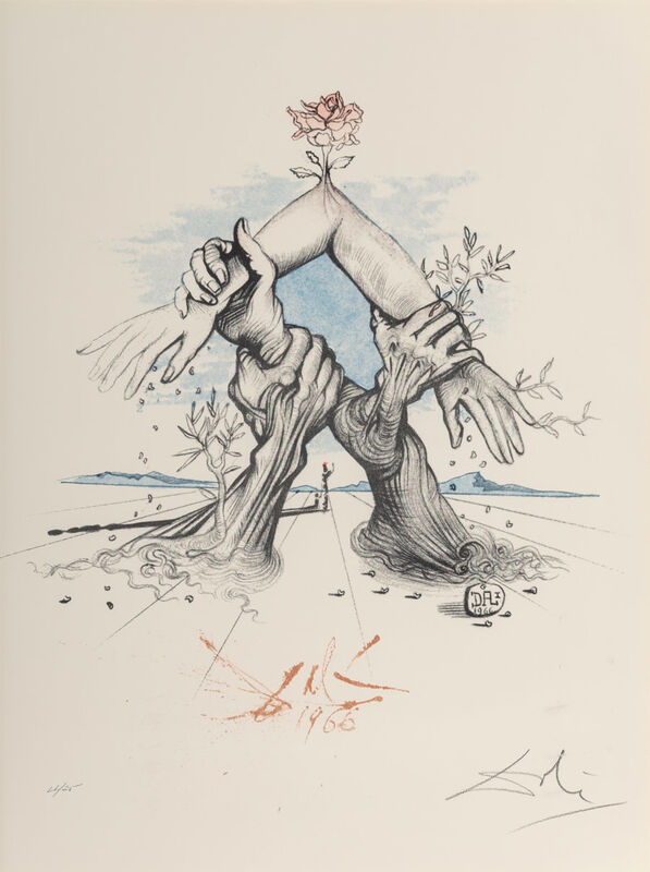 Salvador Dalí, ‘Five Continents’, 1966, Print, Photolithograph in colors on paper, Heritage Auctions