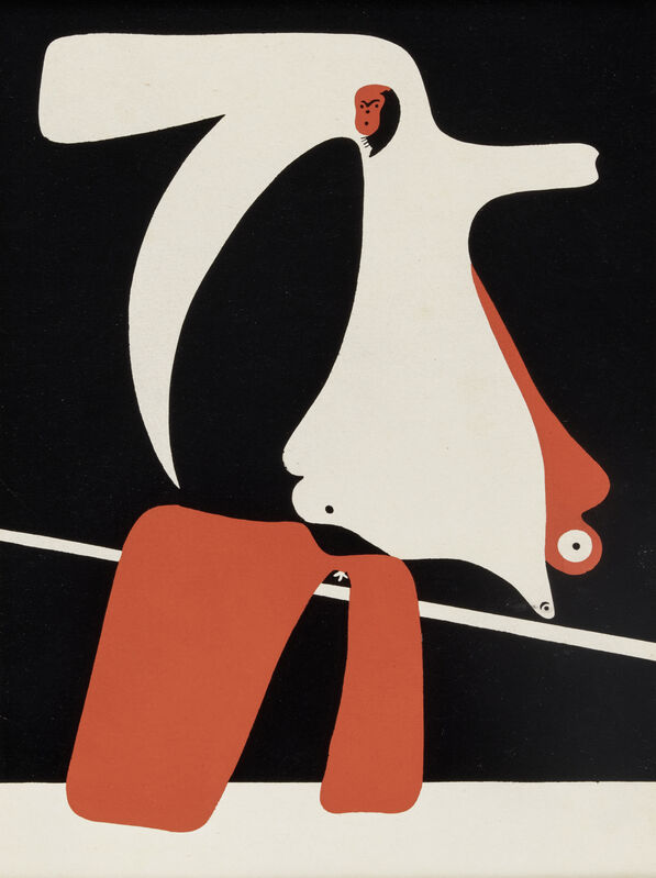 Joan Miró, ‘Cahiers d'Art Nos I-IV (2 works) (Dupin 14 & 15; Cramer III)’, 1934, Print, Two pochoirs in colors on wove paper, Bonhams