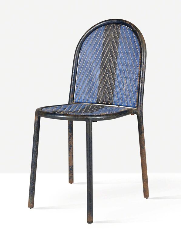 Robert Mallet-Stevens, ‘Rare stacking chair’, circa 1928, Design/Decorative Art, Painted tubular steel, rattan, Aguttes