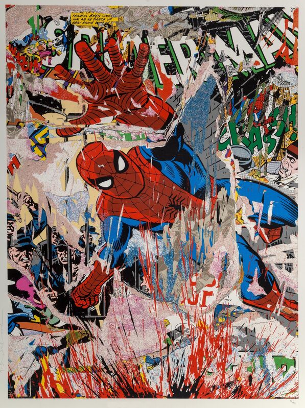 Mr. Brainwash, ‘Spider-Man (First Edition)’, 2019, Print, Screenprint in colors on wove paper, Heritage Auctions