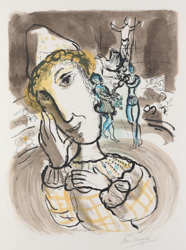 Marc Chagall, ‘Cirque au Clown Jaune’, 1967, Print, Lithograph in colours on Arches, Chiswick Auctions