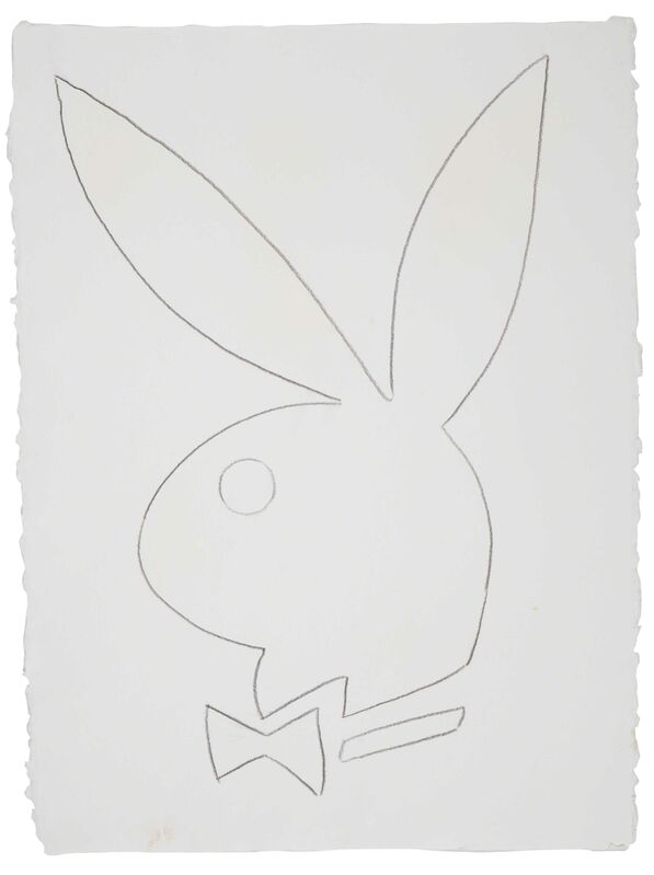 Andy Warhol, ‘Playboy Bunny’, 1985, Drawing, Collage or other Work on Paper, Graphite on Paper, David Benrimon Fine Art