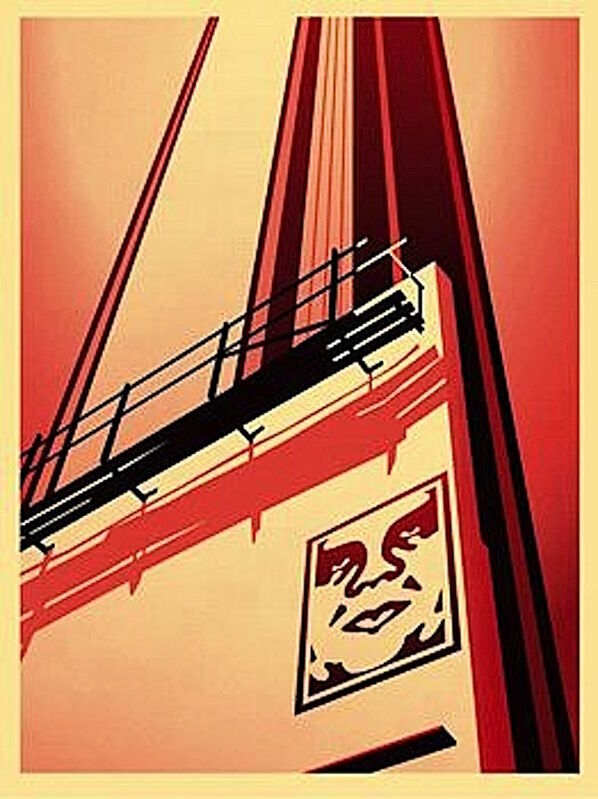 Shepard Fairey, ‘Sunset & Vine Billboard ’, 2011, Print, Screenprint, Gregg Shienbaum Fine Art