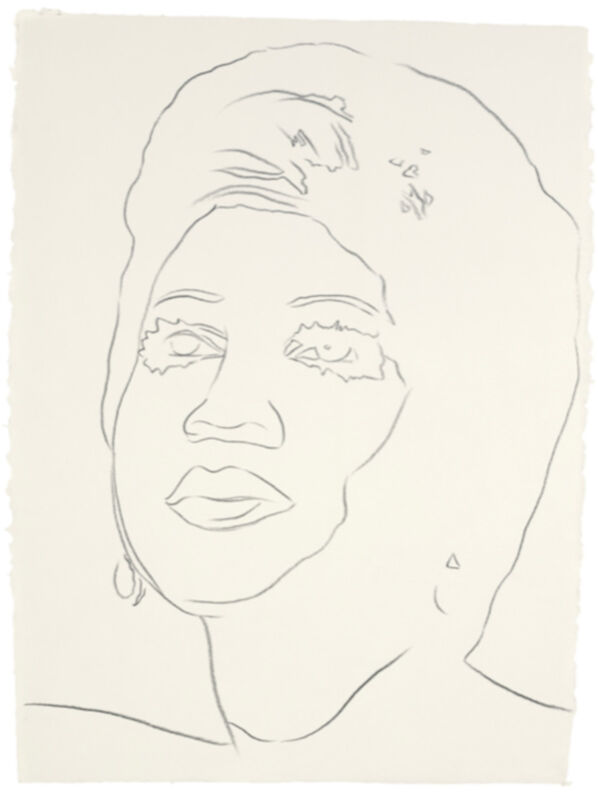 Andy Warhol, ‘Aretha Franklin’, ca. 1986, Drawing, Collage or other Work on Paper, Graphite on HMP Paper, Hedges Projects