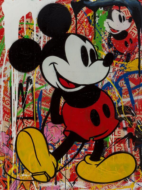 Mr. Brainwash, ‘Mickey Mouse’, 2014, Mixed Media, Collage with silkscreen and acrylic on paper, Heritage Auctions