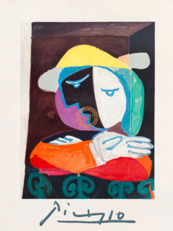 Pablo Picasso, ‘Femme au Balcon’, 1979-1982, Print, Lithography, hand-printed by a traditional multi-plate method using one single plate for each colour on paper, S&P