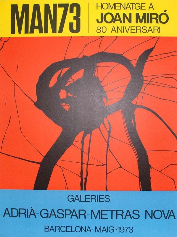 Joan Miró, ‘MAN73’, 1973, Print, Original lithograph poster on paper, Samhart Gallery