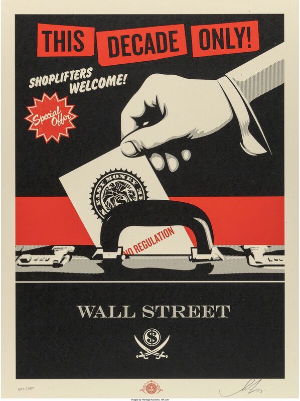Shepard Fairey, ‘Shoplifters Welcome’, 2012, Print, Screenprint with colors, Heritage Auctions