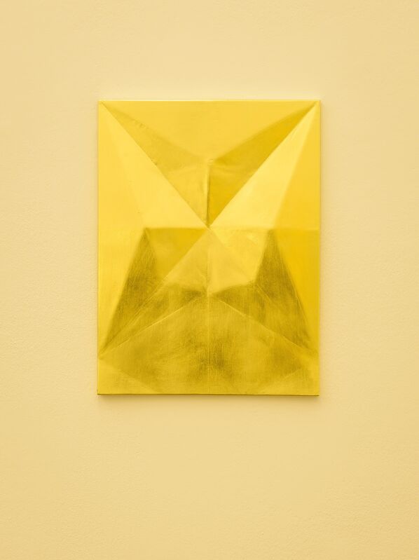Gonzalo Lebrija, ‘Unfolded gold: Black eye’, 2015, Wood and gold plate, Galerie Laurent Godin