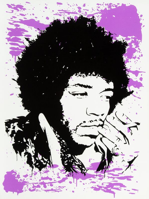 Mr. Brainwash, ‘Jimi Hendrix Purple Haze’, 2009, Print, Screenprint in colors on paper, Heritage Auctions