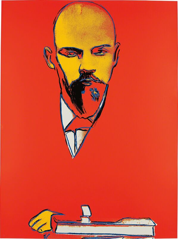 Andy Warhol, ‘Red Lenin’, 1987, Print, Screenprint in colours, on Arches 88 paper, the full sheet, Phillips