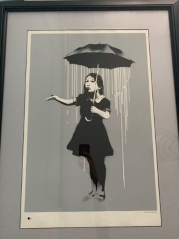 Banksy, ‘Nola (White Rain)’, 2008, Print, Screen-print in colors on wove paper, MoonStar Fine Arts Advisors