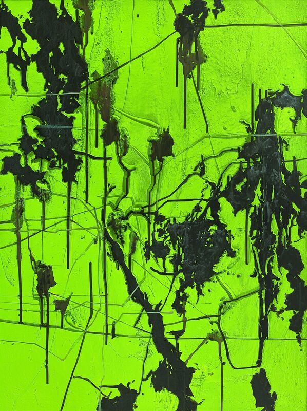 Ng Joon Kiat, ‘Green Series: Nature and Borders’, 2012, Painting, Acrylic on cloth, Osage Gallery