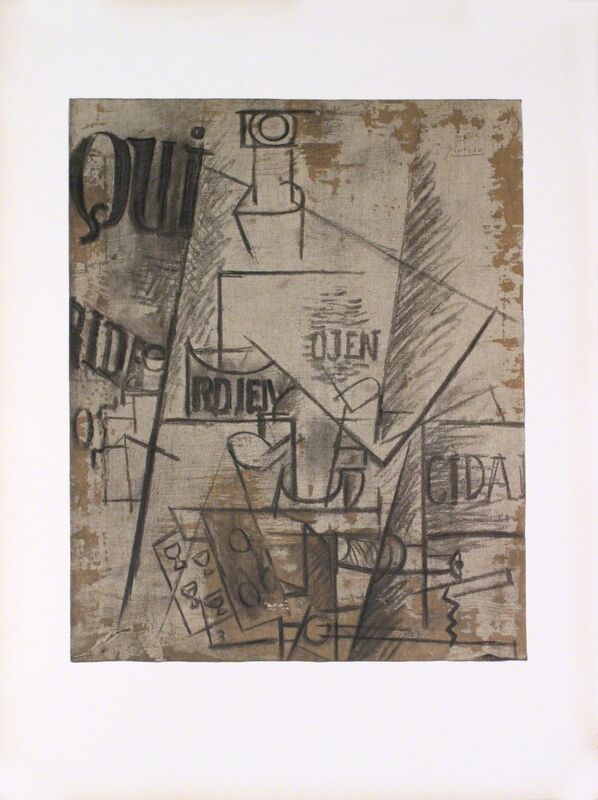 Pablo Picasso, ‘Papiers Colles’, 1966, Print, Stone Lithograph, ArtWise