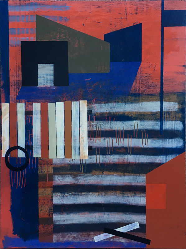 Martin Webb, ‘Flag’, 2020, Painting, Mixed media on wood panel, Sue Greenwood Fine Art