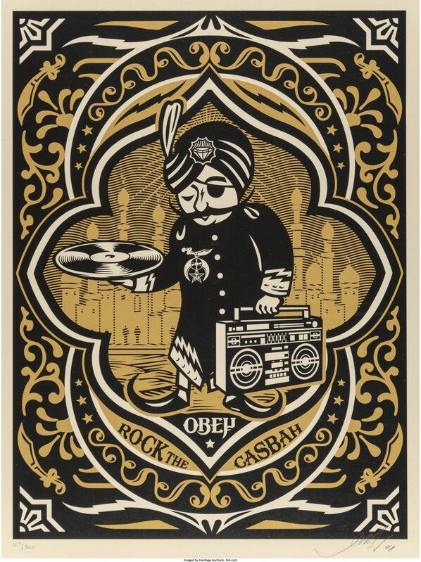 Shepard Fairey, ‘Rock the Casbah’, 2008, Print, Screenprint with colors, Heritage Auctions