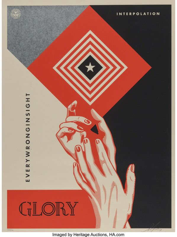 Shepard Fairey, ‘Interpolation, diptych’, 2014, Print, Screenprint in colors on paper, Heritage Auctions