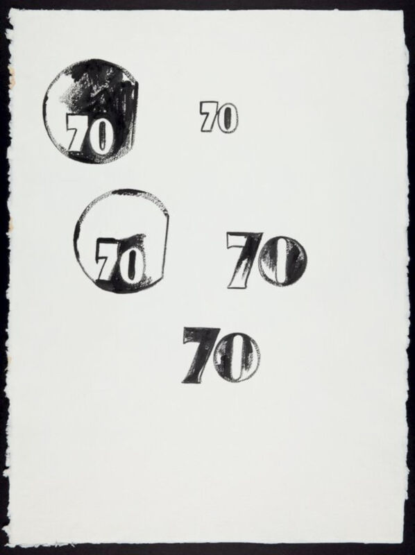 Andy Warhol, ‘70’, 2nd half of the 20th century, Drawing, Collage or other Work on Paper, Synthetic polymer on paper, Hedges Projects