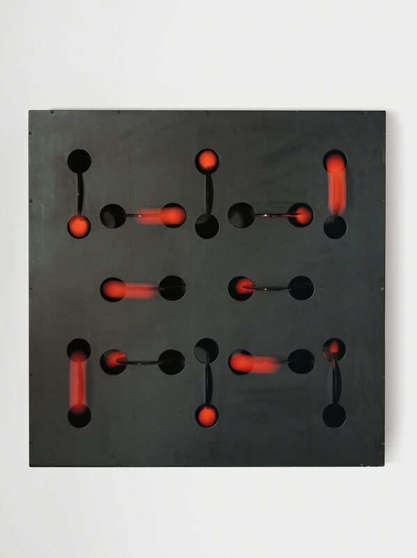 Martha Boto, ‘Mouvements surprises’, 1969, Sculpture, Plexiglas, pingpong balls, fluorescent paint, wood, emulsion and electric motor, ARCHEUS/POST-MODERN