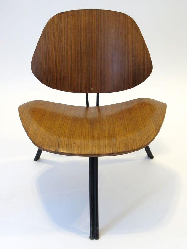 Osvaldo Borsani, ‘Lounge Chairs’, ca. 1950, Design/Decorative Art, Ribbon mahogany, enameled steel, rubber, Patrick Parrish Gallery
