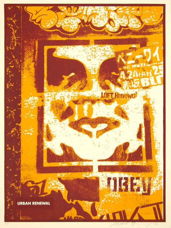 Shepard Fairey, ‘Japan Stencil’, 2000, Print, Screenprint on paper, Heather James Fine Art Gallery Auction