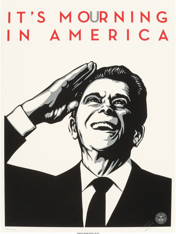 Shepard Fairey, ‘It's Mourning in America’, 2011, Print, Screenprint, Heritage Auctions