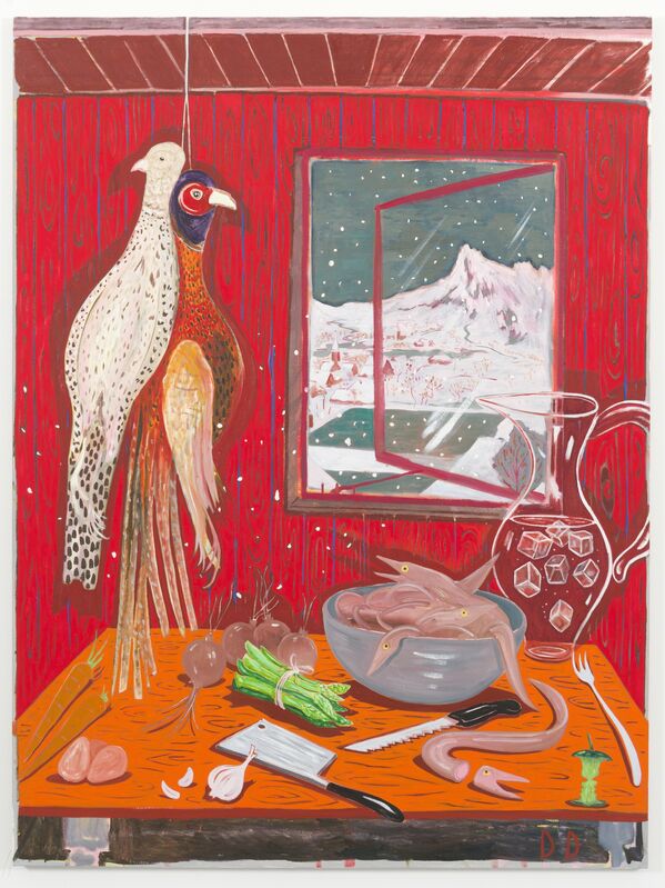 Dickon Drury, ‘Red Pantry’, 2018, Painting, Oil on Flax, Galleri Opdahl