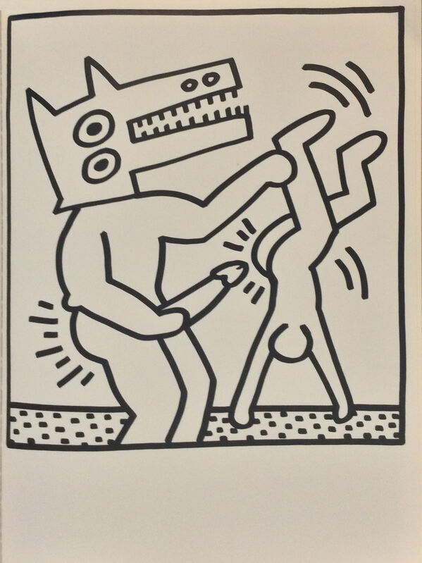 Keith Haring, ‘Keith Haring - Lucio Amelio - Artist's Book’, 1983, Books and Portfolios, 30 not-signed lithographs in black and white on paper. Bound in a yellow book cover., RestelliArtCo.