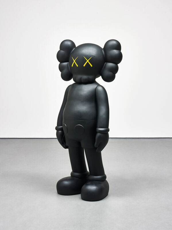 KAWS, ‘Four Foot Companion (Black)’, 2007, Sculpture, Painted cast vinyl, Visioner