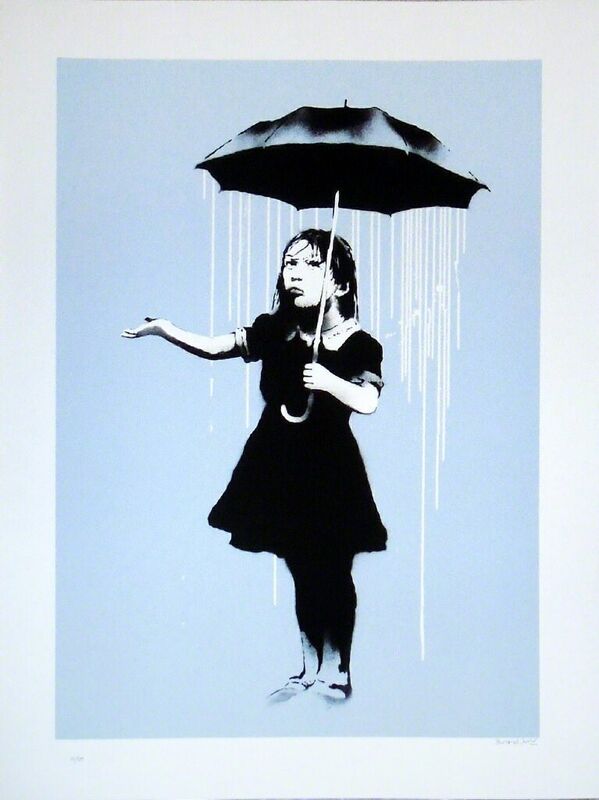 Banksy, ‘Nola (White Rain) ’, 2008, Print, Screenprint in colors on wove paper, signed and numbered in pencil, Pop Fine Art