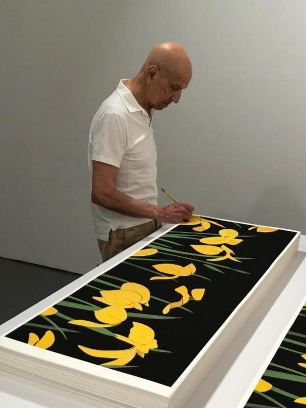 Alex Katz, ‘Yellow Flags 2’, 2018, Print, Paper, Frank Fluegel Gallery