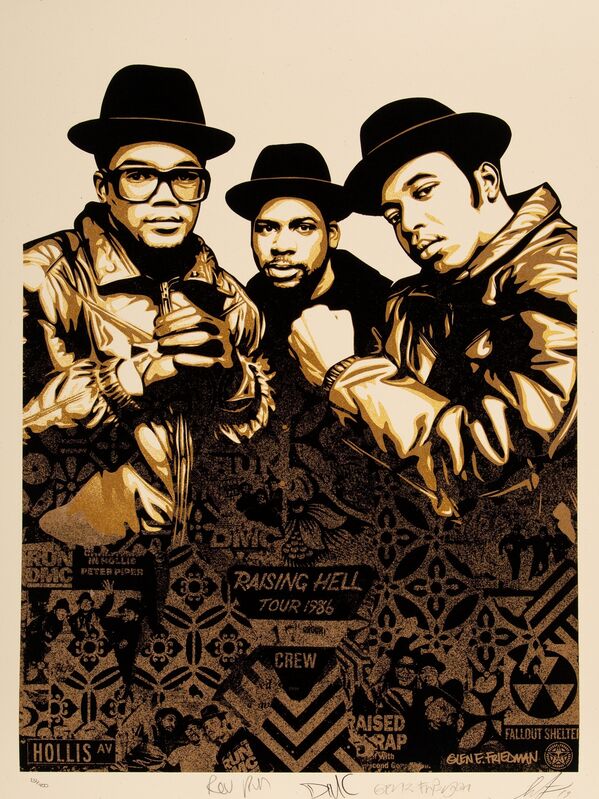 Shepard Fairey, ‘Run DMC Raising Hell (set of 2)’, 2020, Print, Screenprints in colors on speckled white and cream paper, Heritage Auctions