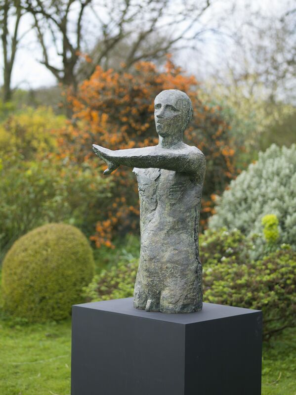 Anthony Abrahams, ‘Man with Raised Arm’, 1998, Sculpture, Bronze, Pangolin London