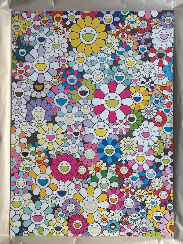 Takashi Murakami, ‘An Homage to Yves Klein Multicolor, 1960 D’, 2012, Print, Offset print with cold stamp, Georgetown Frame Shoppe