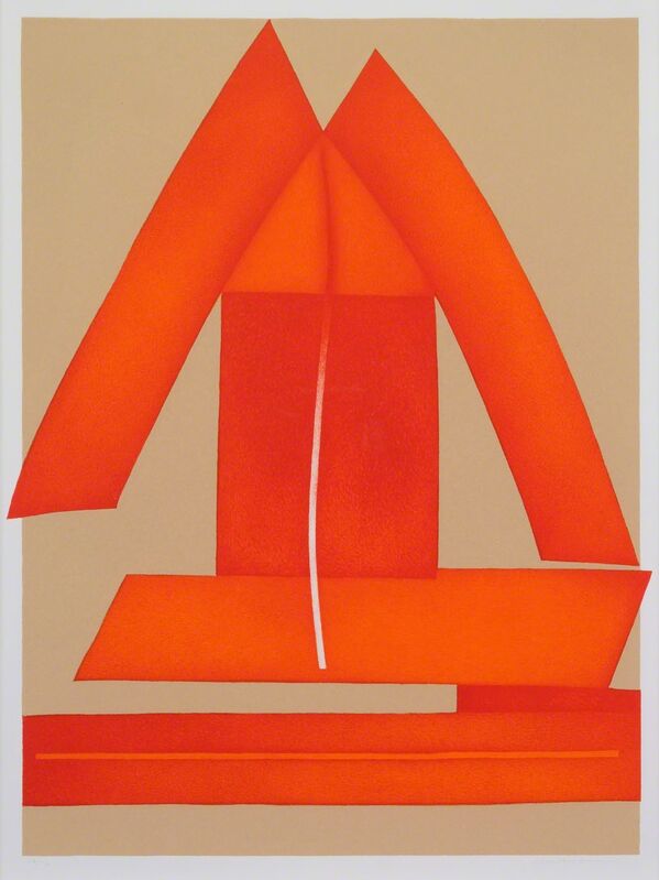 Clinton Adams, ‘Triad III’, 1980, Print, Lithograph 12/12, Addison Rowe Gallery