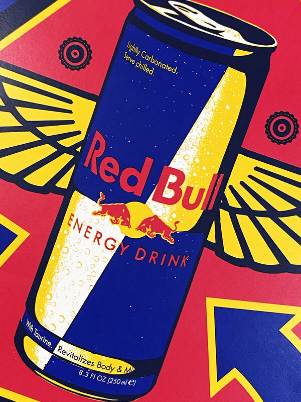 Shepard Fairey, ‘'Red Bull'’, 2001, Print, Screen print on white, Speckletone fine art paper., Signari Gallery