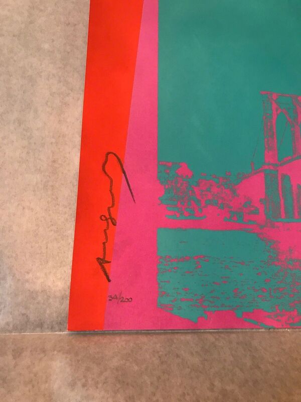 Andy Warhol, ‘Brooklyn Bridge F&S II.290’, 1983, Print, Screenprint in colors on Lenox Museum Board, Fine Art Mia