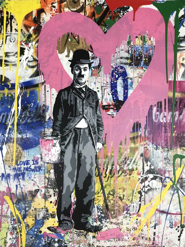 Mr. Brainwash, ‘Chaplin’, 2018, Print, Silkscreen and mixed media on paper, Hamilton-Selway Fine Art Gallery Auction