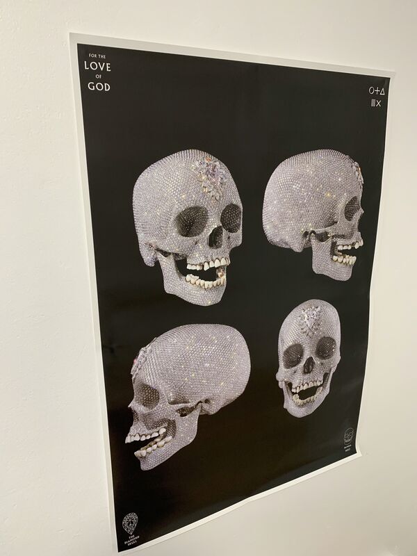 Damien Hirst, ‘DAMIEN HIRST "FOR THE LOVE OF GOD: THE DIAMOND SKULL" BEYOND BELIEF SKULL DRAWINGF ’, 2007, Posters, Poster on paper, Arts Limited