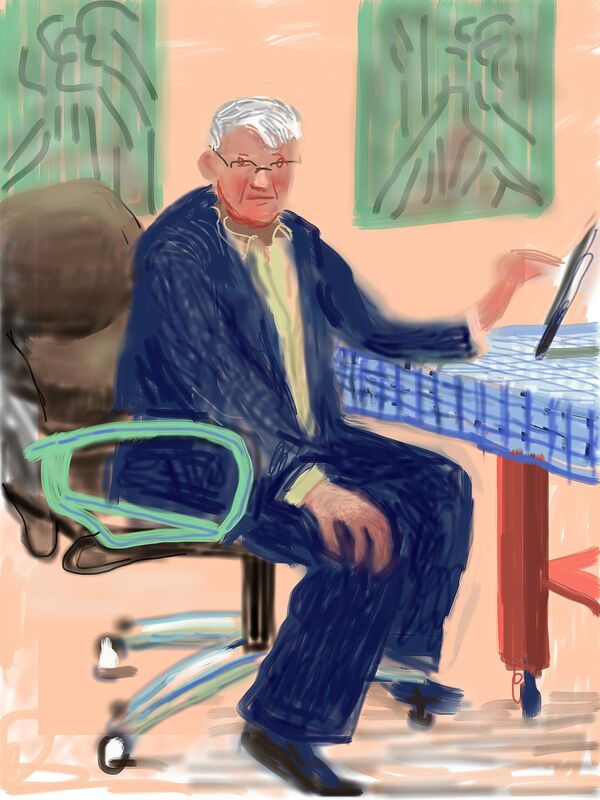 David Hockney, ‘Self Portrait, 25 March 2012, No. 3 (1236)’, 2012, Other, IPad drawing, National Gallery of Victoria 