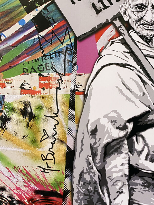 Mr. Brainwash, ‘'Gandhi: Where There is Love, There is Life'’, 2010, Print, Offset lithograph on satin poster paper., Signari Gallery