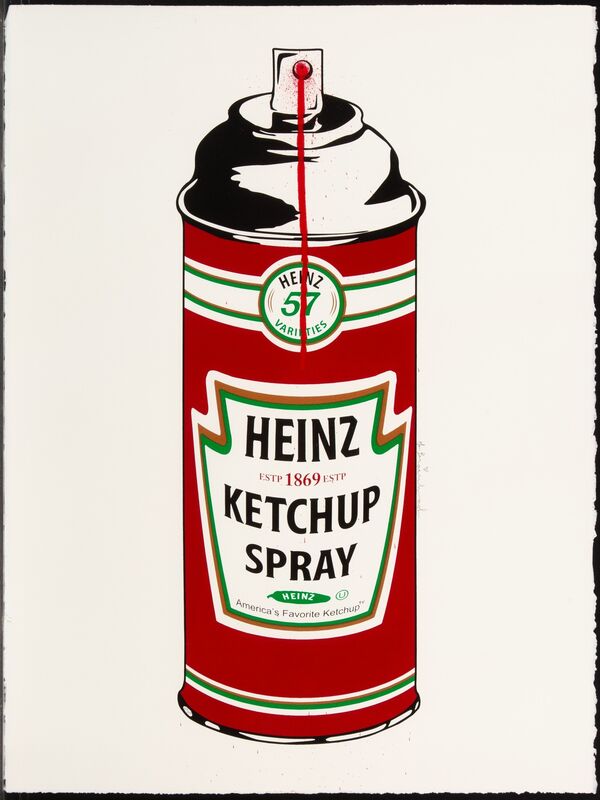 Mr. Brainwash, ‘Heinz Ketchup Spray’, 2010, Print, Hand-finished screenprint in colors on BFK Rives paper, Heritage Auctions