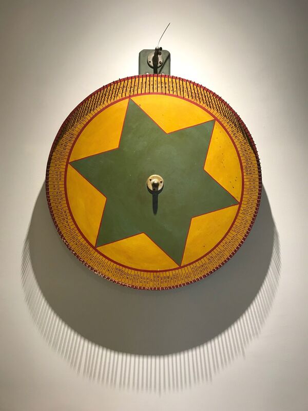 Unknown Artist, ‘Carnival Start Gaming Wheel’, 1930-1940, Other, Polychrome on wood panel with metal fittings, Ricco/Maresca Gallery
