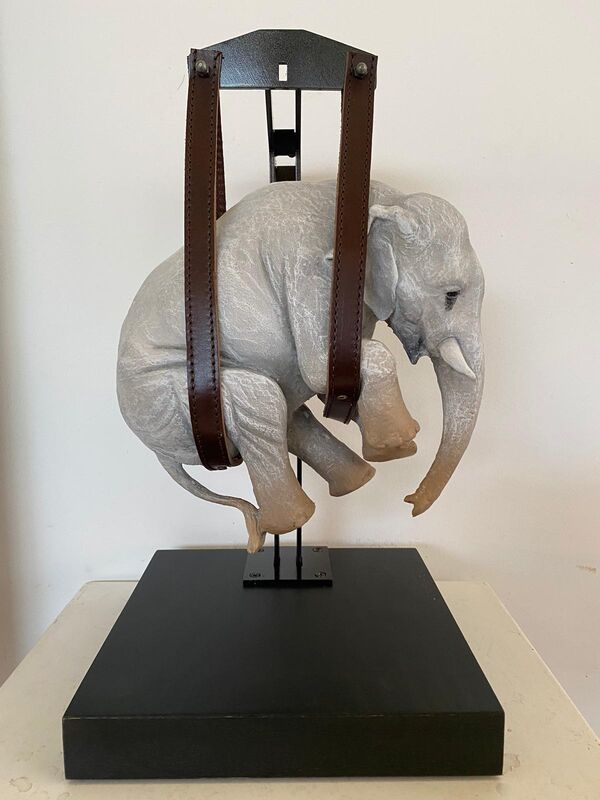 Stefano Bombardieri, ‘Il Peso Del Tempo Sospeso / Elefante’, 2020, Sculpture, Resin, Oblong Contemporary