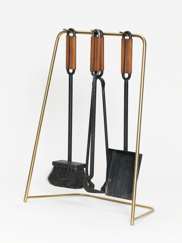 Carl Auböck, ‘Rare Fire Tools’, ca. 1950, Design/Decorative Art, Brass, iron, leather, horsehair, Patrick Parrish Gallery