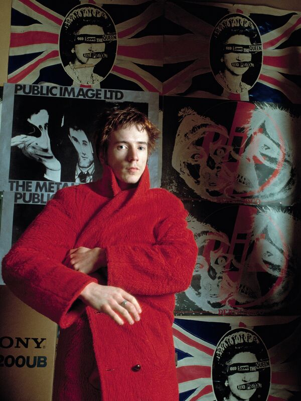 Sheila Rock, ‘John Lydon (Johnny Rotten) of Public Image Ltd, ex of The Sex Pistols in his apartment, London’, ca. 1979, Photography, Archival Pigment print, ElliottHalls