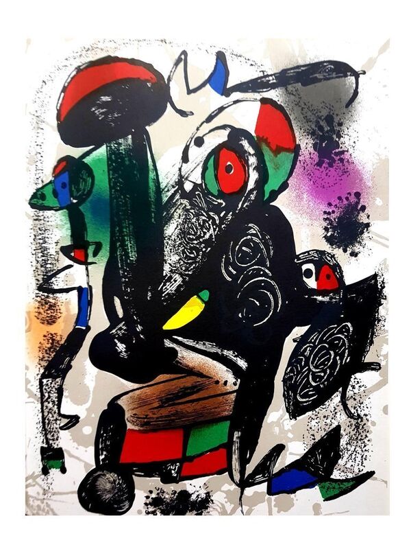 Joan Miró, ‘Original Lithograph "Abstract Composition" by Joan Miro’, 1981, Print, Rives Vellum, Galerie Philia